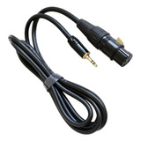 Cable Auxiliar Trs Plug 3.5 A Xlr Hembra Balanceado 3 Metros