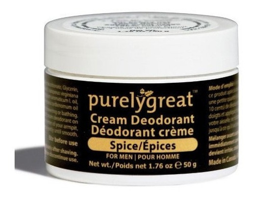 Purelygreat Natural Deodorant For Men Spice - Verificado Por