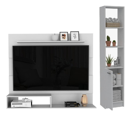 Combo Multifuncional Incluye Panel De Tv Y Mueble Esquinero