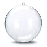  125 Bolas Esferas Plastica Transparente Para Decorar 8cm 