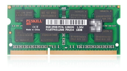 Memoria Ram Ddr3 8gb Laptop 8gb 2rx8 Pc3l 12800s 1.35v