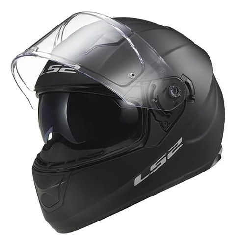 Casco Ls2 Stream Evo Ff320 Matt Black Solid Doble Visor