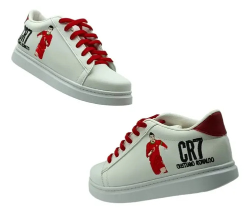 Tenis Bordados Cr7 Cristiano Ronaldo Para Niño Y Niña