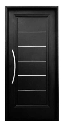 Puerta Nexo Semipremium Negra 1t Derecha 85cm S100 Color Negro