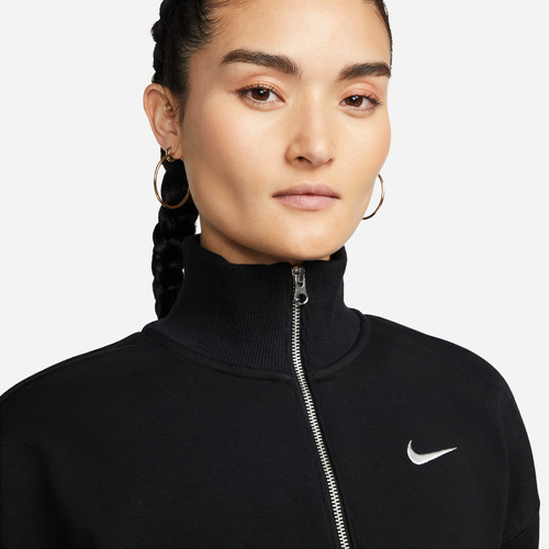 Polerón Nike Sportswear Phoenix Fleece Mujer Negro
