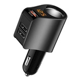 Adaptador Encendedor De Coche Hy10 Negro Qc3.0 Con Usb Lihan