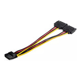 Cable Adaptador Alimentacion Sata 2x Sata A Lp4 18awg 9am