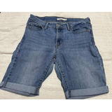 Bermuda De Jeans Levis Elástizada Talle 29  Modelo 711 Skiny