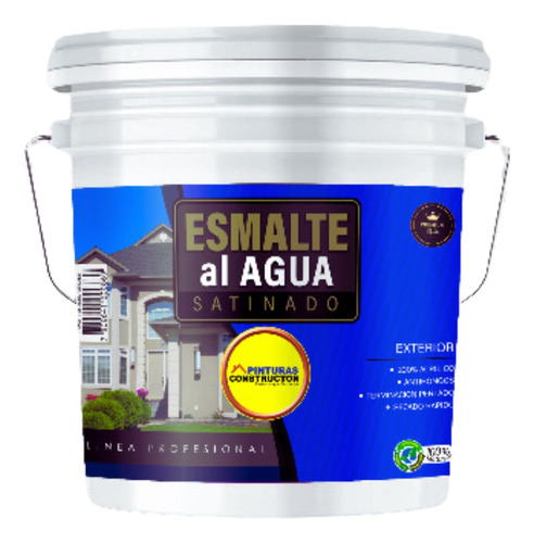 Esmalte Al Agua Satinado Blanco Invierno Tineta 20lts