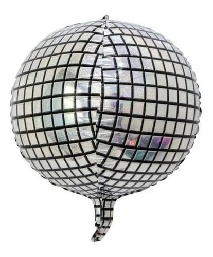 Globo Metalico Bola De Disco 4d. Fiesta Rock And Roll 