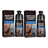 Champú Para Teñir El Cabello Para Barba Para Hombre, 100 Ml*