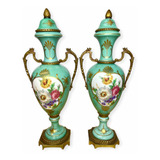 Set Jarrones Decorativos Vintage Franceses 32 Cm F3