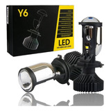 Projetor De Lente De Alta Potência Y6 Farol H4 Led 24000lm