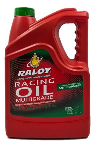 Aceite Raloy Multigrado Sae20w50 Gasolina Y Diesel Garrafa