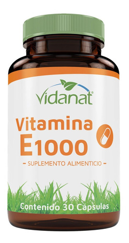 Vitamina E 1000 30 Cápsulas Vidanat