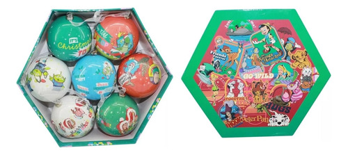 Set 7 Esferas Decorativas Navideñas Disney Kitty Stitch