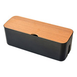 Caja De Gestión De Cables Abs Tapa De Madera Caja