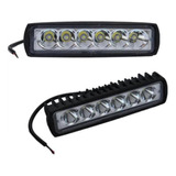 2 Exploradora Lineal 8000lm 6 Led Fija Moto/carro Blanca