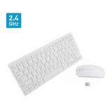 Kit Mini Teclado + Mouse Inalámbrico 2.4g Slim