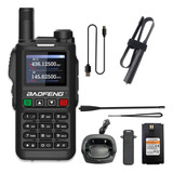 Gps Walkie Talkie Largo Alcance 10w Am/fm Uhf/vhf Lcd Type C