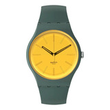 Reloj Swatch Gold In The Garden So29g103 Hombre Mujer Suizo