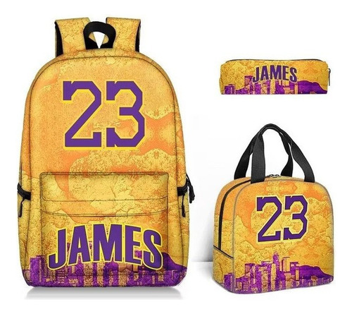 Kobe Brayant Basketball Mochila Informal Game 3 Pieces