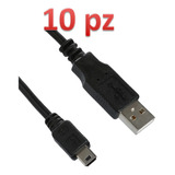 Lote 10pz Cable Usb A Mini Usb 3 Metros Carga Y Datos 