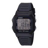 Reloj Deportivo Clásico Con Malla Negra Casio W800h-1av