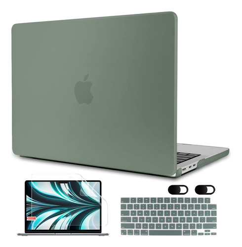 Funda Meegoodo Para Macbook Air 13 M2 + C/teclado Green G