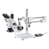 Amscope Sm-4tz-144a Microscopio Trinocular Profesional Con Y