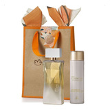 Perfume Presente Para O Dia Das Mães Perfume Essencial Floral Feminino Deo Parfum 100ml + Leite Desodorante Hidratante, Kit Para Mulher Linda