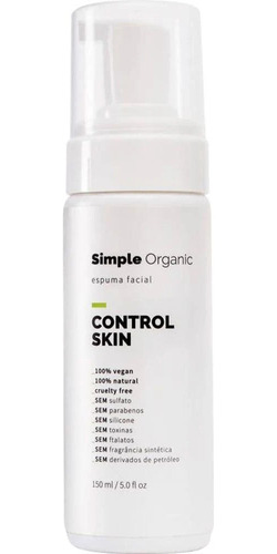 Simple Organic - Espuma Facial - Control Skin