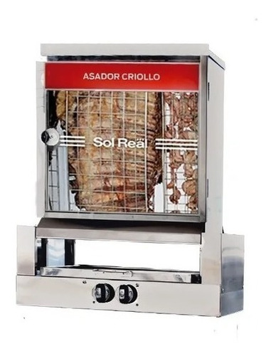 Asador Criollo Sin Humo Sol Real Mini Acero Inox Ge Cc