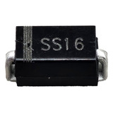 Ss16 Diodo Schottky 60v 1a (10 Piezas)