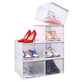 Caja Organizadora De Zapatos Apilable, Ohuhu Extragrande Par