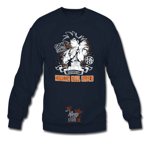 Poleron Cuello Polo, Anime, Dragon Ball Super, Son Goku, Universo, Otaku / The King Store 10