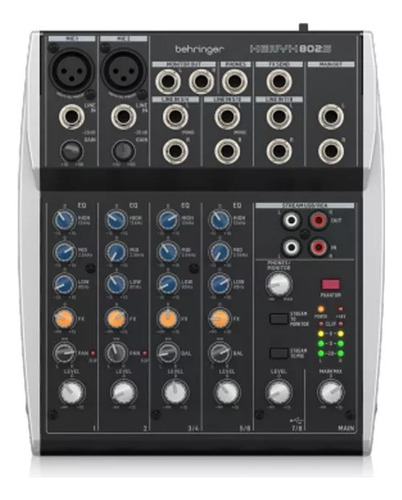 Consola Mezcladora Behringer Xenyx 802s Usb Mixer 8 Canales