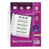 25 Protector Hojas Avery Semi Transparente Cristalino Grueso