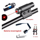 Laser Pra Cano Universal Mira Óptico Rifle Caça Vermelha
