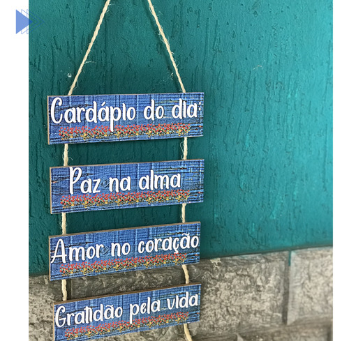 Placa Mdf Paz Na Alma,amor No Coração,gratidão Pela Vida