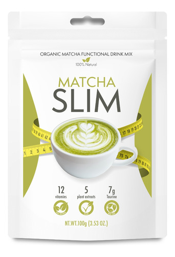 Matcha Slim | Polvo Para Preparar Bebida Matcha | 100 G