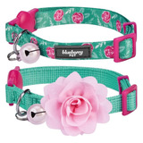 Blueberry Pet Paquete De 2 Collares De Gato, The Floral Powe