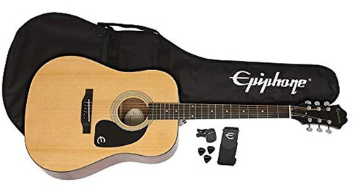 EpiPhone Ppageaftnach3 Ft100 Jugador Pack En Natural Jumbo N