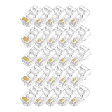 25x Conector Rj45 Cat6 Macho Tomada De Rede Lan Internet