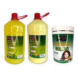 Kit Shampoo Rícino 2 Ltr + Condicionador + Creme Pentear 1kg