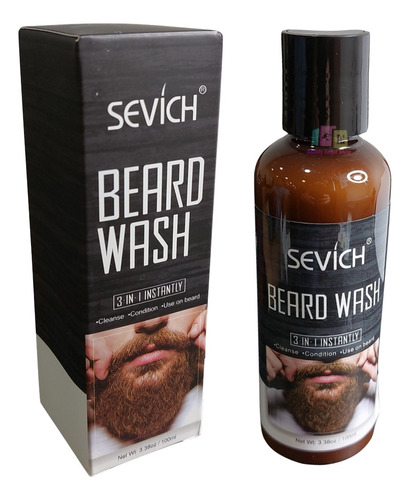 Shampoo Para Barba Sevich De 100ml Nutre Y Suaviza 