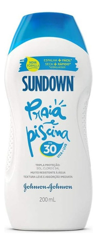 Protetor Solar Sundown Fps30 Praia E Piscina 120ml