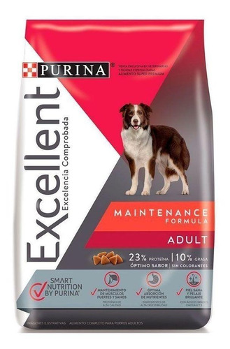 Purina Excellent Maintenance Formula Alimento Para Perro Adulto Todos Los Tamaños Sabor Mix En Bolsa De 20 kg