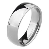 Anillo De Compromiso De Titanio Puro De 6 Mm Para Hombres