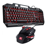 Teclado Gamer Shield Gt602 + Mouse Gamer Vx 2400 Dpi - C/fio